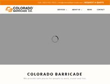 Tablet Screenshot of coloradobarricade.com